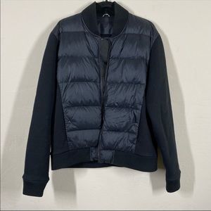 Kit and Ace Men’s Hudson Bomber Jacket Down Filled Black